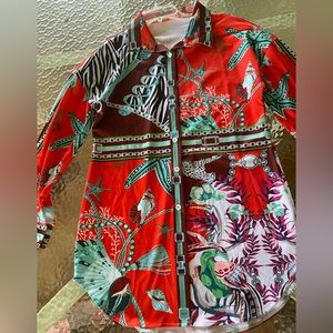 Long sleeve shirt dress